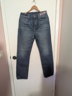 Travis Scott Men's Straight Jeans in Dark Blue Denim From Our Minds